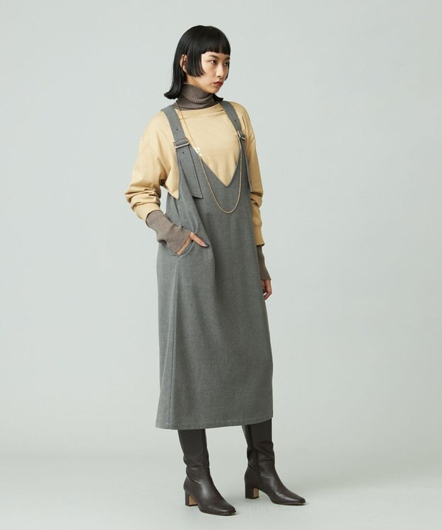 J.PRESS YORK STREET 【WOMEN】ジャンパースカート グレー系