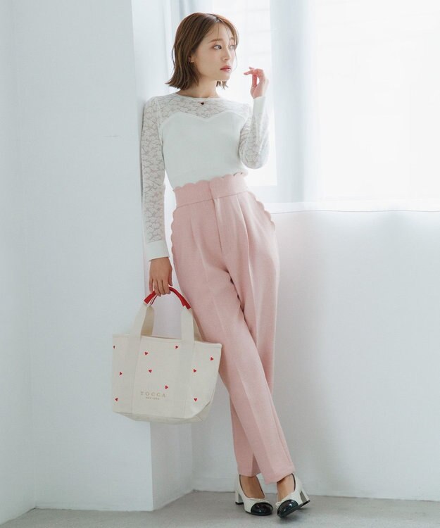 TOCCA SEA SHELLS パンツ ピンク系5