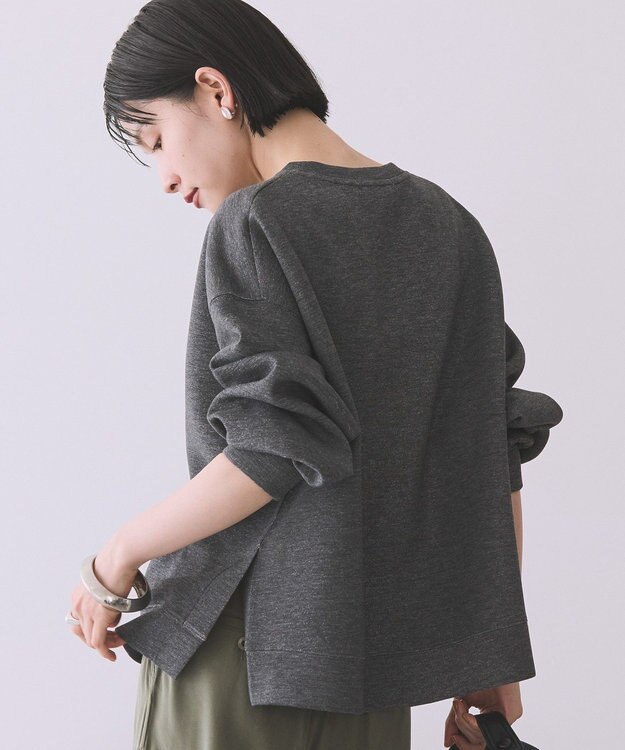 AMERICAN HOLIC 【WEB限定】サイドスリットポンチプルオーバー Dark Gray Mixture