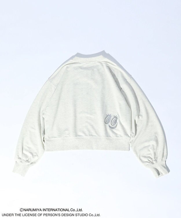 Green Parks ＡＮＧＥＬ　ＢＬＵＥ箔プリントＺＩＰカーディガン Oatmeal