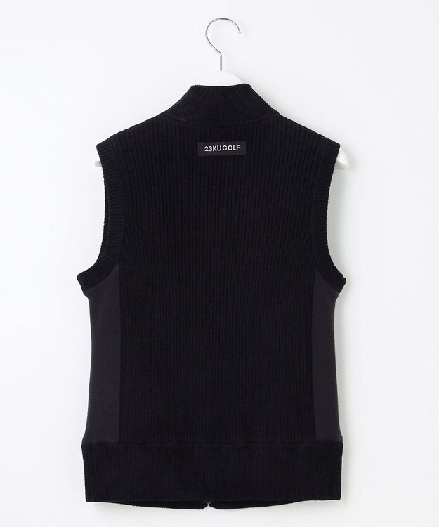 23区GOLF 【WOMEN】ストレッチモール リバーシブル ベスト 1着で2着分のお得感 温度調節に◎ ネイビー系