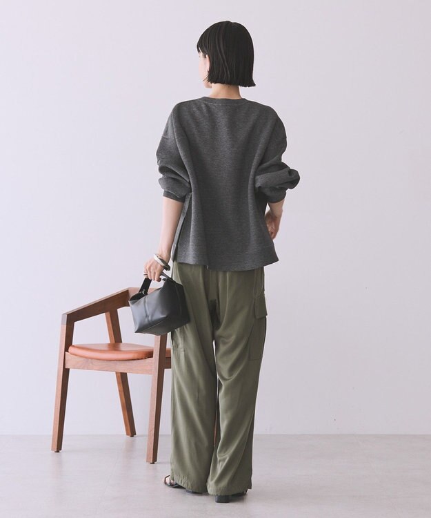 AMERICAN HOLIC 【WEB限定】サイドスリットポンチプルオーバー Dark Gray Mixture