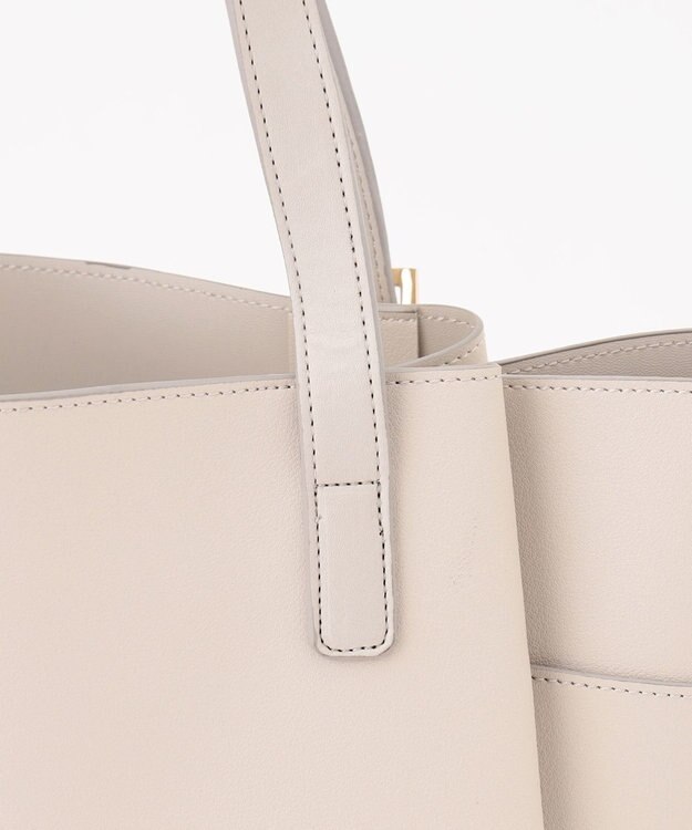 ANY SIS マルチポケットオフィストート バッグ ベージュ