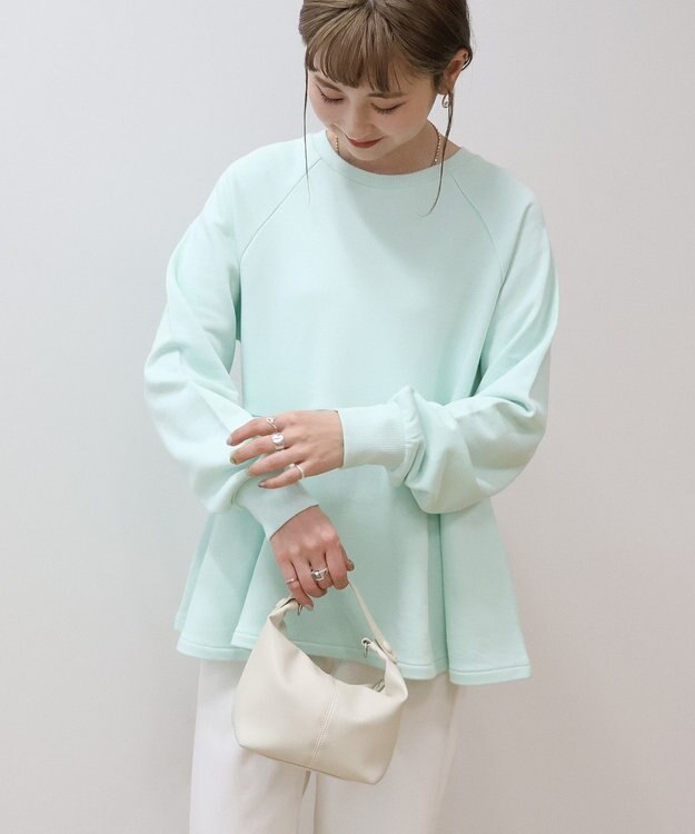 AMERICAN HOLIC 袖ボリュームペプラムスウェット Mint