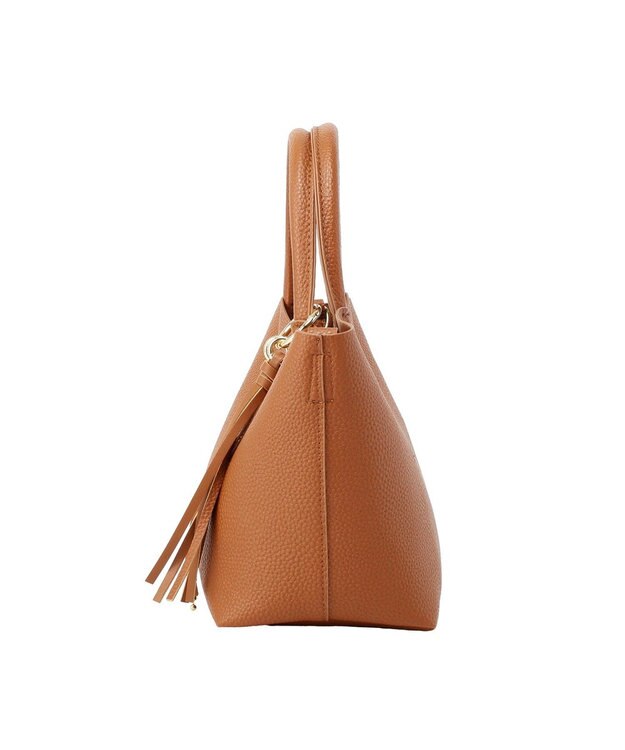 earth music&ecology 【軽量】チャーム付きミニトートバッグ Camel