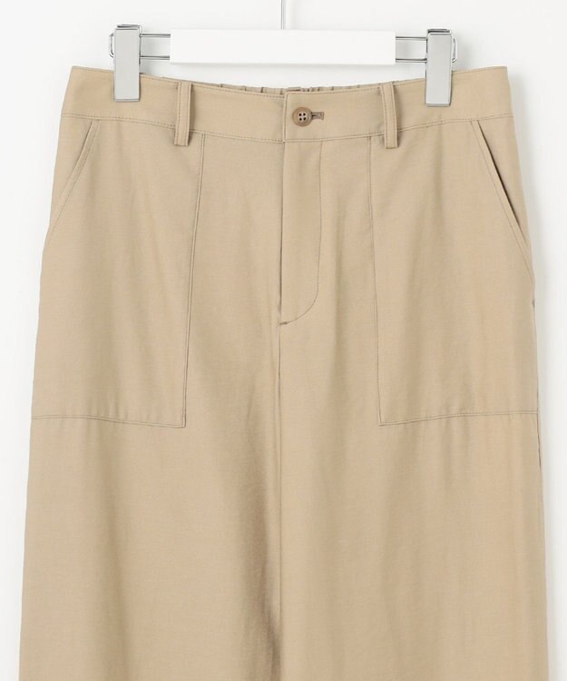 J.PRESS LADIES L 【洗える】Visリネンドビー ベイカー パンツ ベージュ系