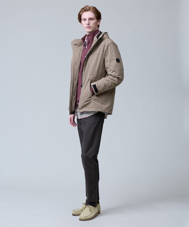 J.PRESS MEN 3シーズン着られる贅沢【3WAY SYSTEM / 撥水 / ストレッチ】マウンテンパーカー / ダウンライナーデタッチャブル ベージュ系