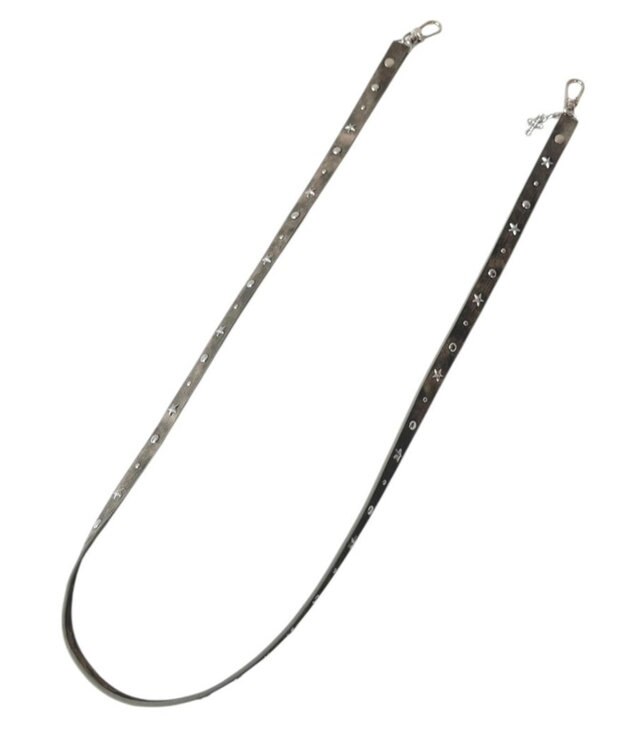 WEGO スタッズデニムライクストラップ カーキ