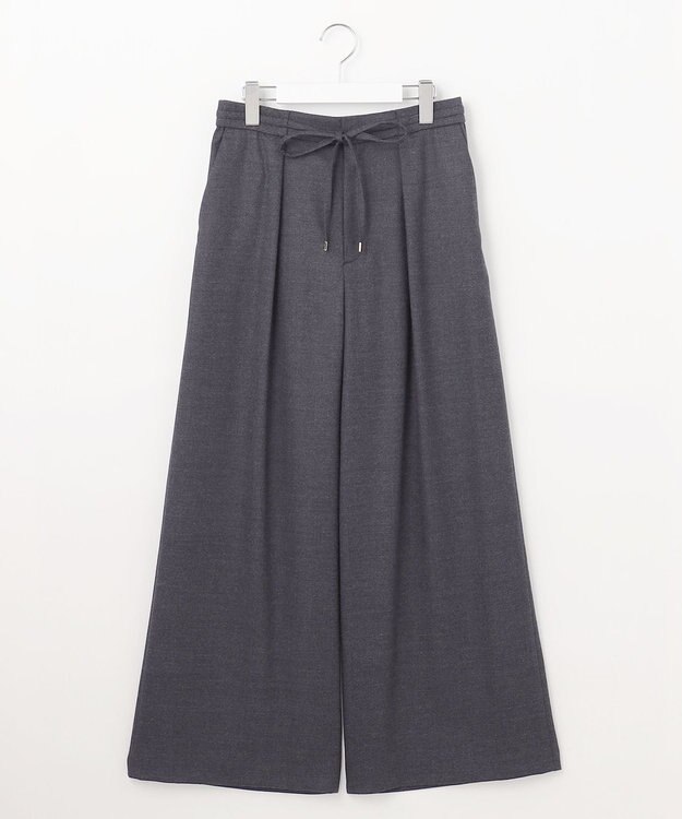 自由区 ウールサキソニーワイド パンツ グレー系