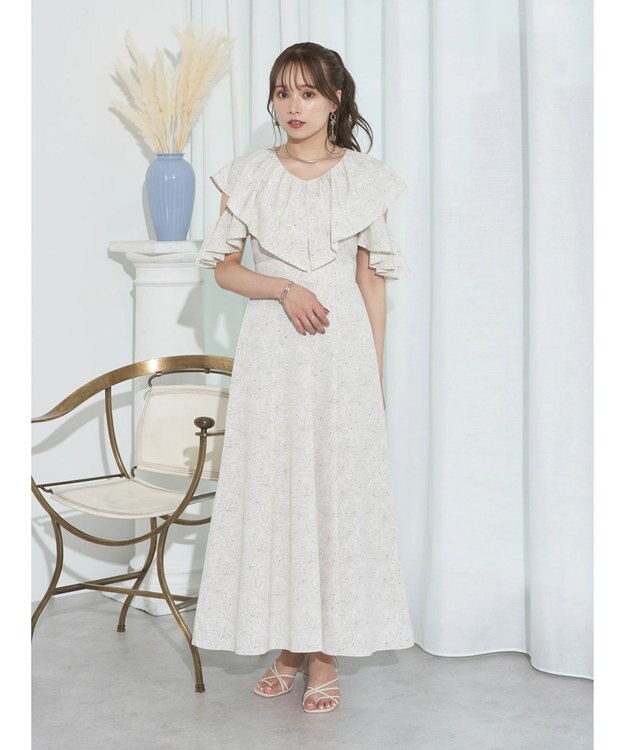 earth music&ecology ２ＷＡＹ　フリルスリーブワンピース Sax