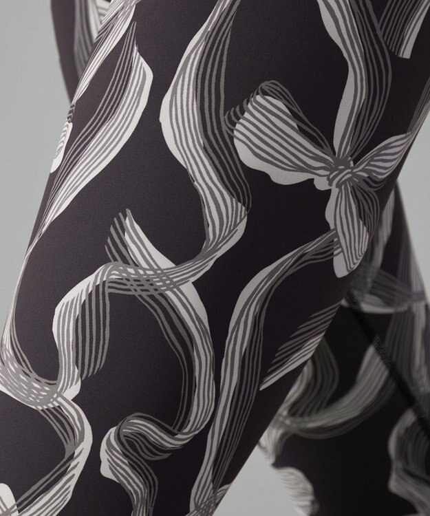 Chacott Chacott BALANCE リボンプリントレギンス ブラックプリント