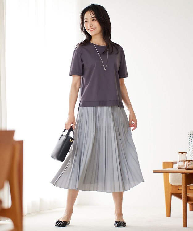 J.PRESS LADIES 【3way】ダブルリングラリエット ネックレス シルバー系