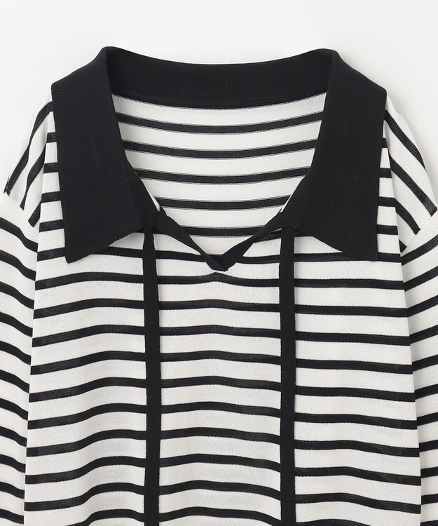 GRACE CONTINENTAL マリンボウタイニット ホワイト