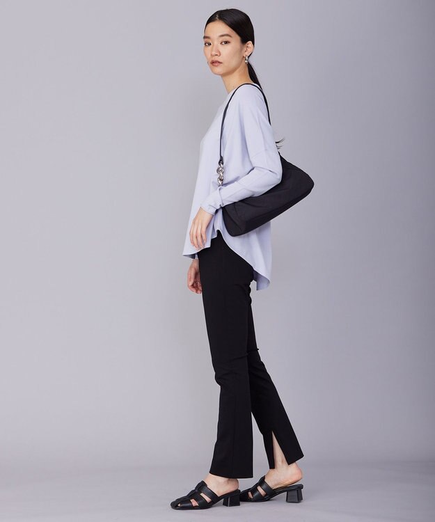 ICB 【WEB限定カラーあり・洗える】ヴィスコースワイド プルオーバー ライラックグレー系