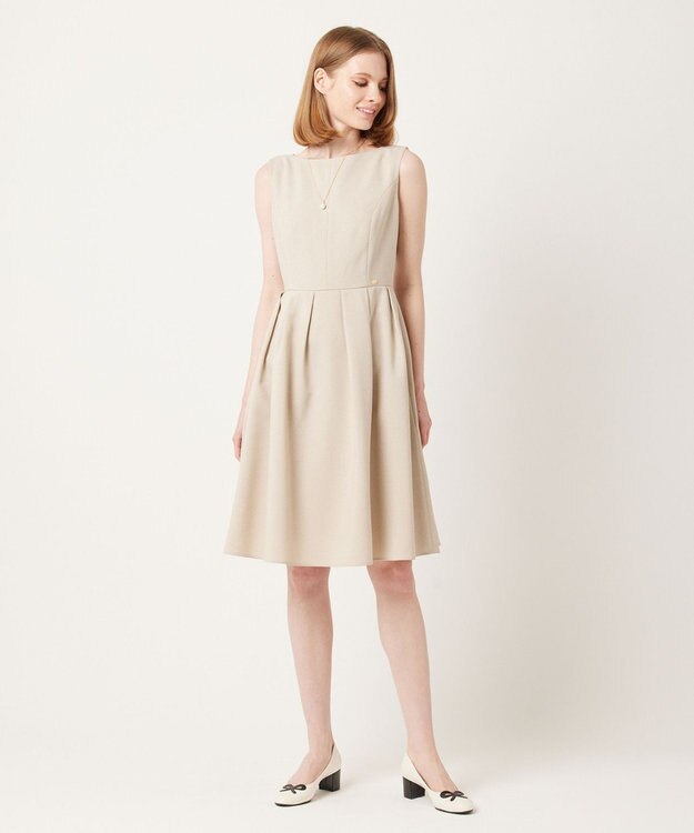 TOCCA 【大人百花掲載】【洗える】FIRST SPRING ドレス ベージュ系