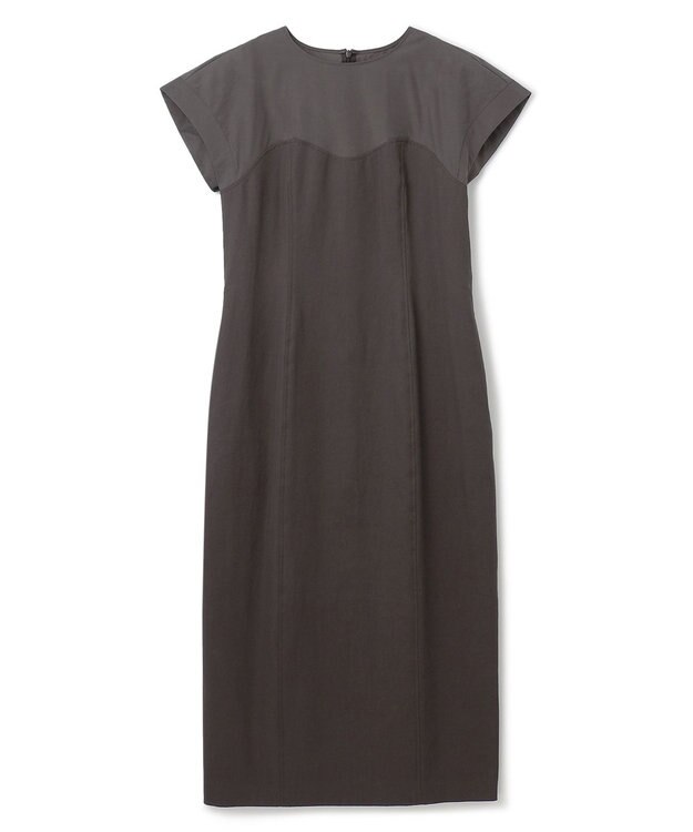 uncrave 【手洗い可】ライト チノ ワンピース（uncrave WHITE） スレート