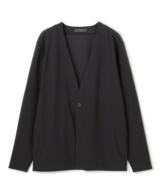 JOSEPH HOMME ＜新型追加＞新素材【抜群の通気性/360度ストレッチ】エアトールストレッチ カーディガン ブラック系