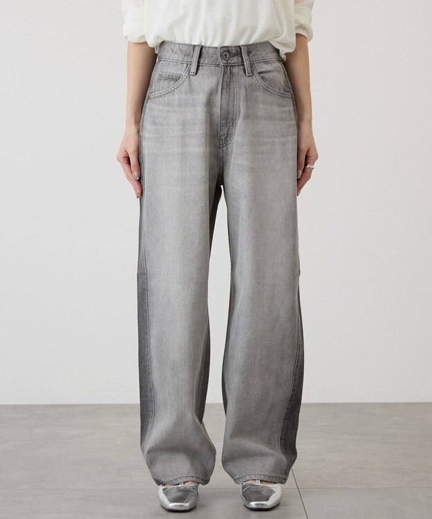 AMERICAN HOLIC カーブデニムパンツ Gray