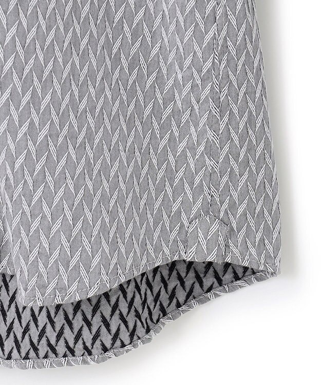 JOSEPH HOMME アロージャガードストレッチ ウイングカラーシャツ ライトグレー系