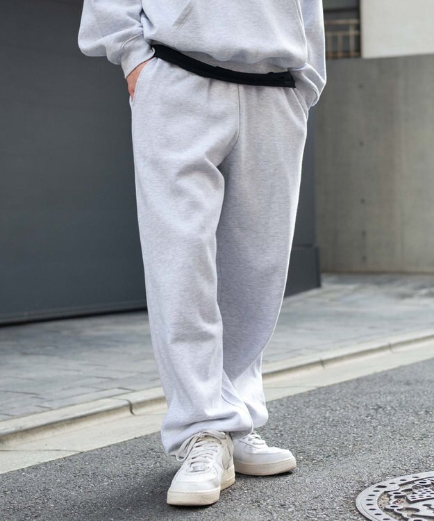 WEGO ユニセックス着用ITEM/ウエストゴム】スウェットパンツ 杢グレー