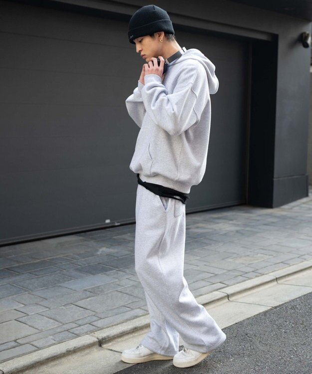 WEGO ユニセックス着用ITEM/ウエストゴム】スウェットパンツ 杢グレー