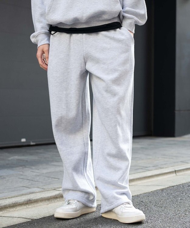 WEGO ユニセックス着用ITEM/ウエストゴム】スウェットパンツ 杢グレー