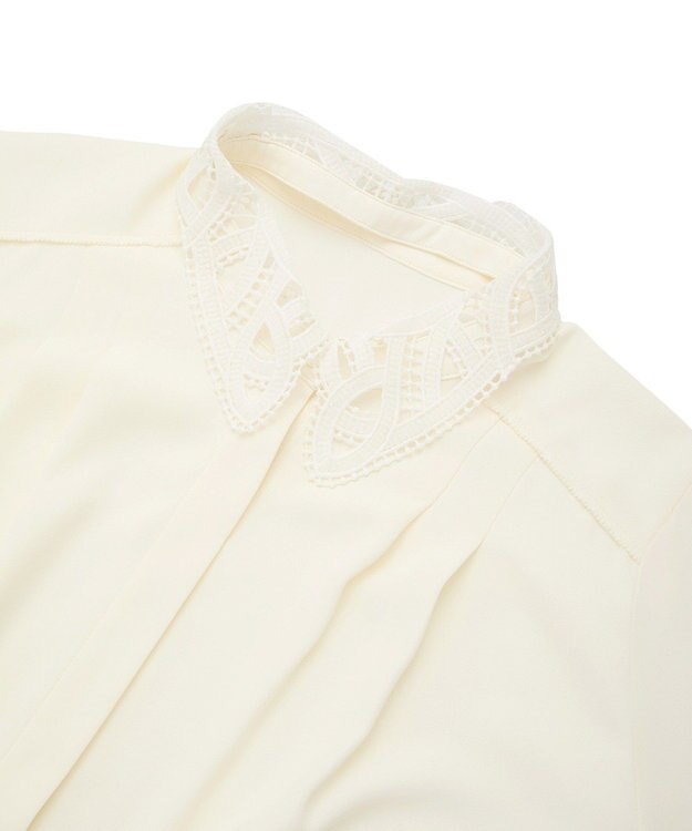 YECCA VECCA 2wayレース襟ブラウス Off White