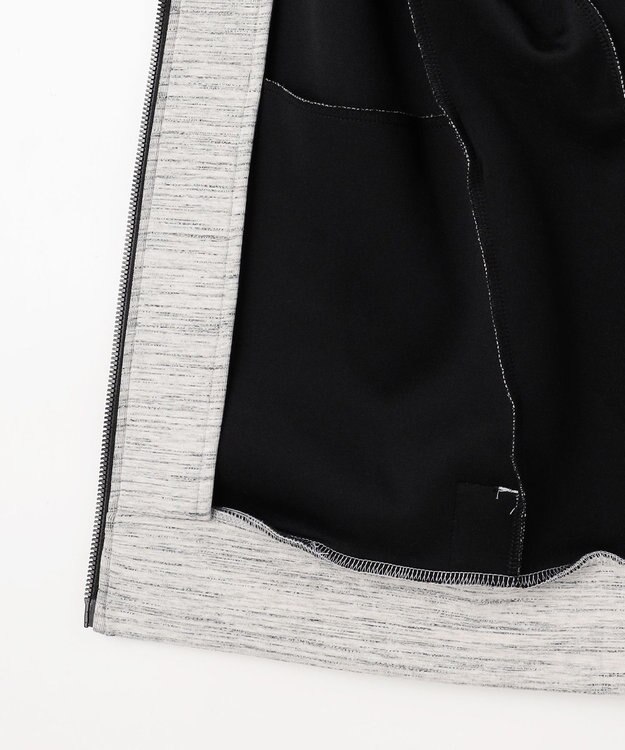 JOSEPH ABBOUD MOUNTAIN 【軽量/ソフト】ソフトダンボールニットジップパーカー ライトグレー系