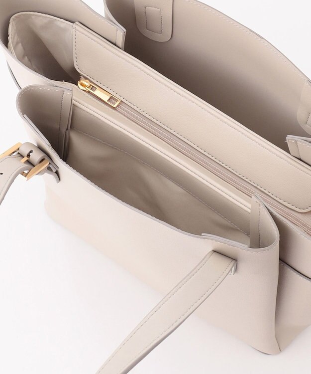 ANY SIS マルチポケットオフィストート バッグ ベージュ