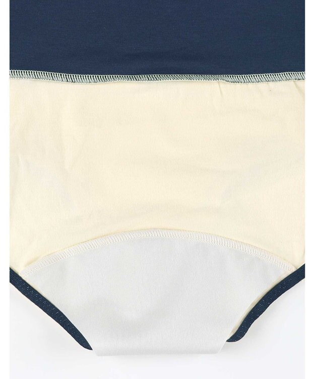 une nana cool 綿ベア天竺 カラーブロッキング サニタリーショーツ CR