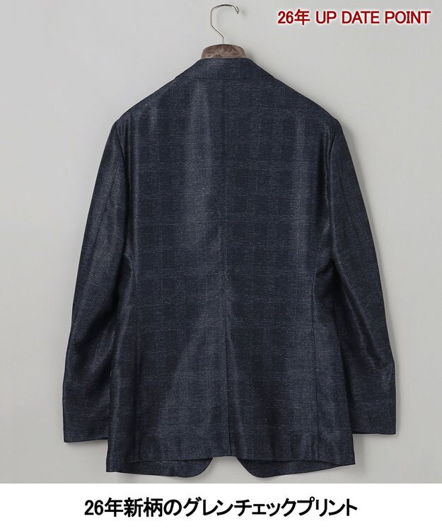 GOTAIRIKU セットアップ仕様【猛暑対応の7機能】カラミ セットアップジャケット_グレンチェック(26年モデル) ネイビー×グレンチェック柄