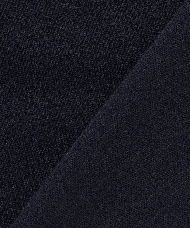 組曲 【WEB限定】レースフリルスタンド ニット ネイビー系