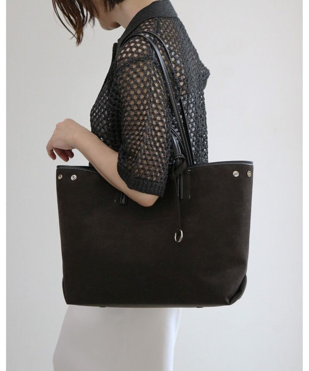 MORROW by thank 【A4サイズ収納可/軽量】VIVIAN OBLONG ASスエード　ブラウン