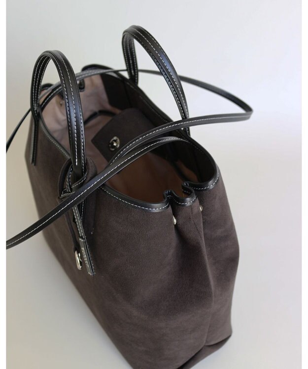 MORROW by thank 【A4サイズ収納可/軽量】VIVIAN OBLONG ASスエード　ブラック