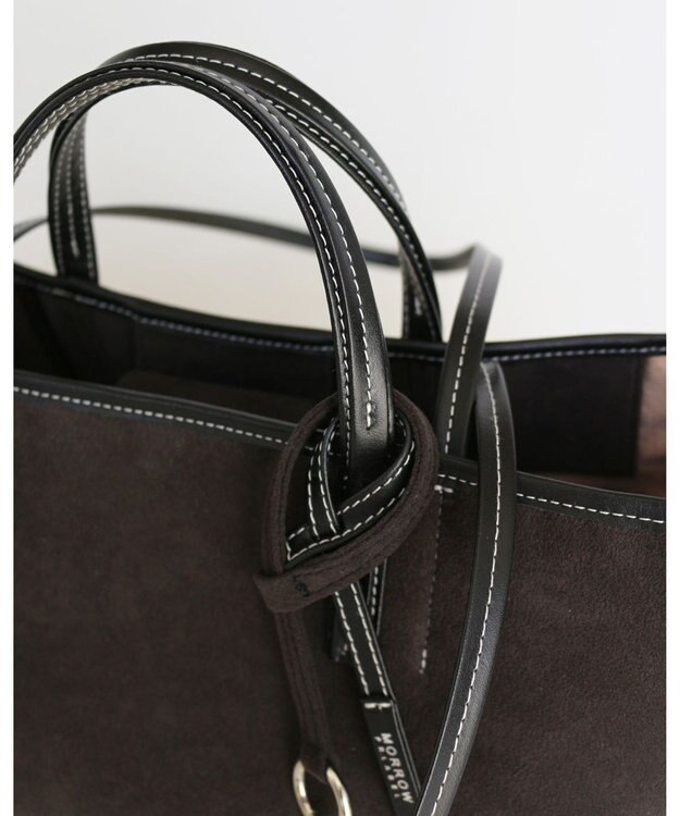 MORROW by thank 【A4サイズ収納可/軽量】VIVIAN OBLONG ASスエード　ブラック