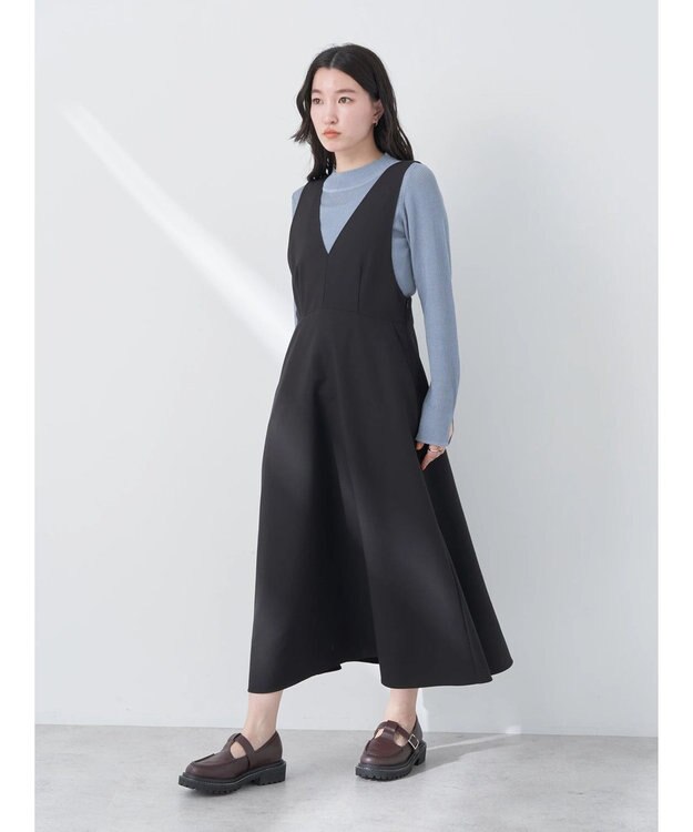 earth music&ecology シアーリブニットプルオーバー Sax