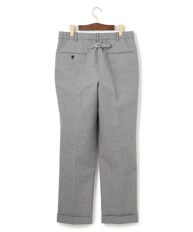 J.PRESS MEN 【J.PRESS ORIGINALS】Magic Cuba Wool Cotton Hopsack Spindle Piped stem１tuck / Made in Japan ライトグレー系