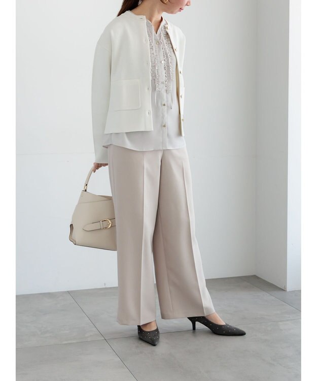 Te chichi パウダーツイルマリンスラックス《2026 spring catalog item》 ベージュ