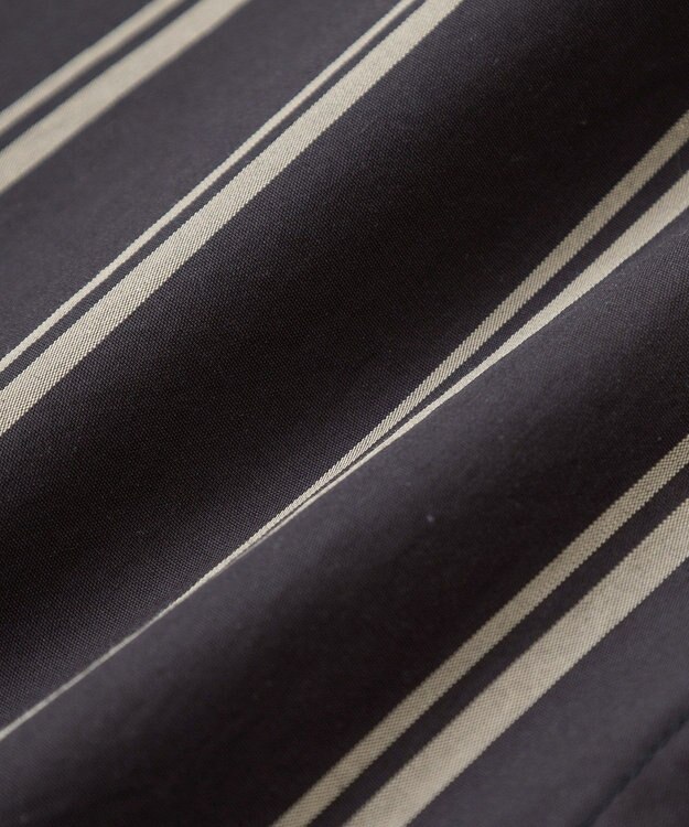 YECCA VECCA 2way袖デザインロングシャツ Stripe Black