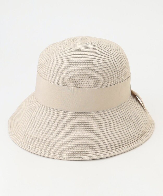 TOCCA 【UV90%以上カット・吸水速乾・抗菌防臭・洗える・サイズ調整可】POINT OF RIBBON BRAIDHAT 帽子 ベージュ系