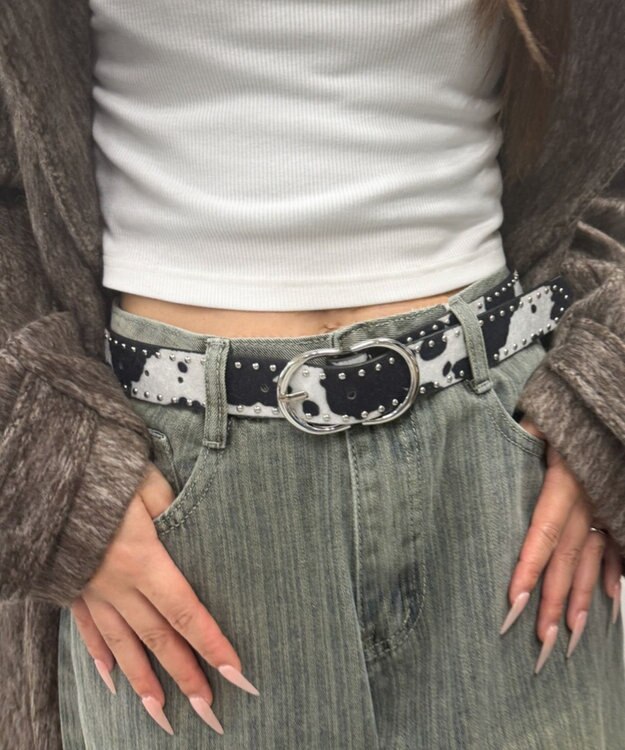 WEGO Lダブルリングスタッズベルト 柄2