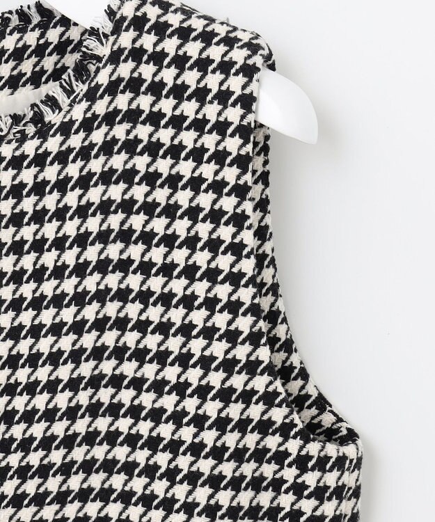 Feroux 【洗える】キーネックミディ ジャンスカ ホワイト系2