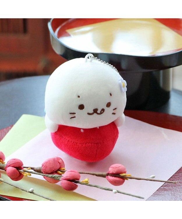 Mother garden しろたん 和菓子キーホルダー 《いちご大福》 単品 いちご大福