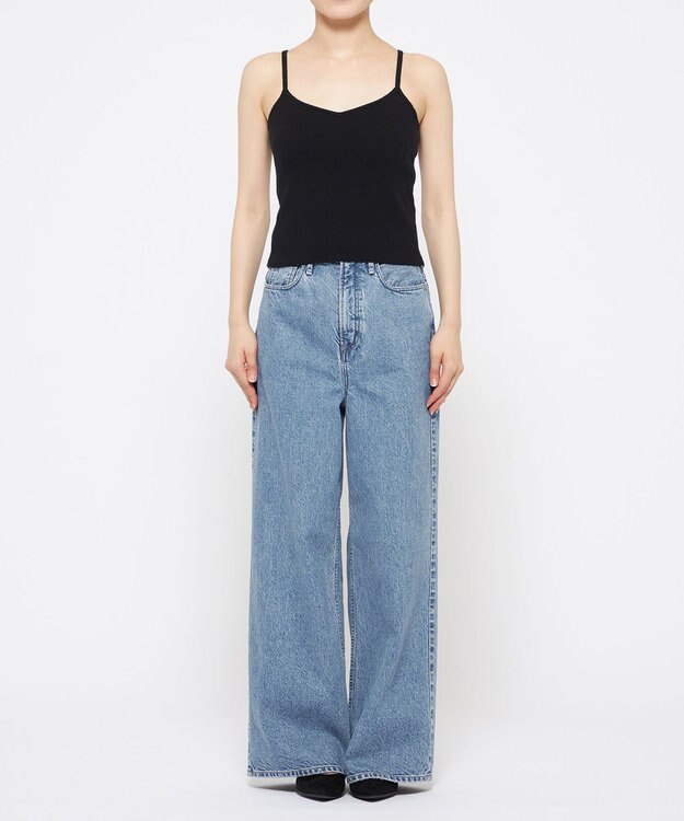 uncrave 【手洗い可】シルキーニット カップ付き キャミソール（uncrave WHITE） ブラック