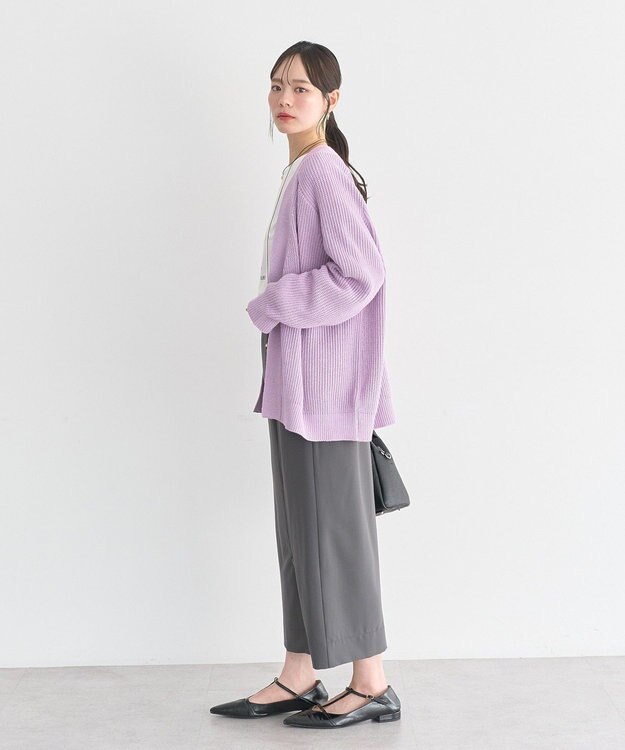 earth music&ecology ジップスリットＩラインスカート Gray