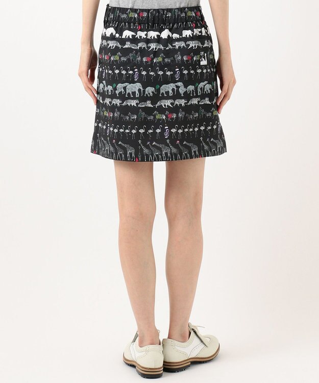 23区GOLF 【WOMEN】【ストレッチ】オリジナルパレード柄 クールメッシュスカート ブラック系5