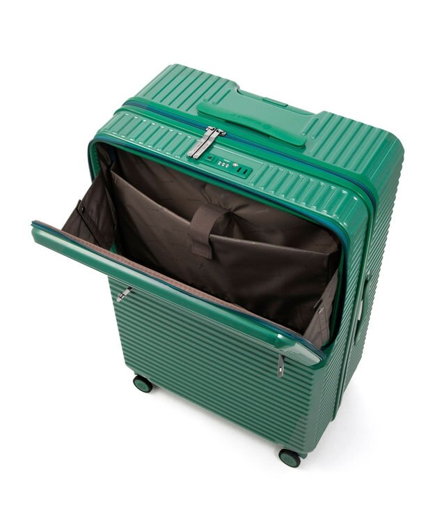 ACE BAGS & LUGGAGE EDGELINK クルーズボックスグリント スーツケース 101L フロントオープン 09144 エッジリンク グリーン