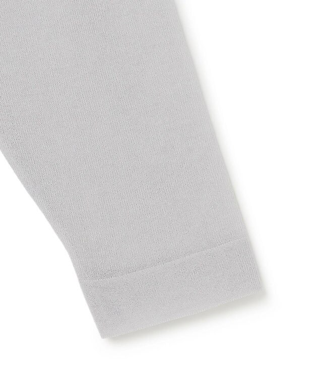 UNFILO シアーフォルムニット クルーネック グレーロゴ