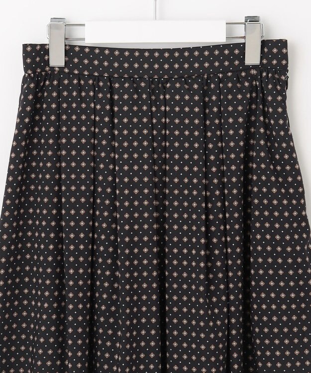 J.PRESS LADIES 【洗える】 ジオメトリック ギャザー スカート グレー系5