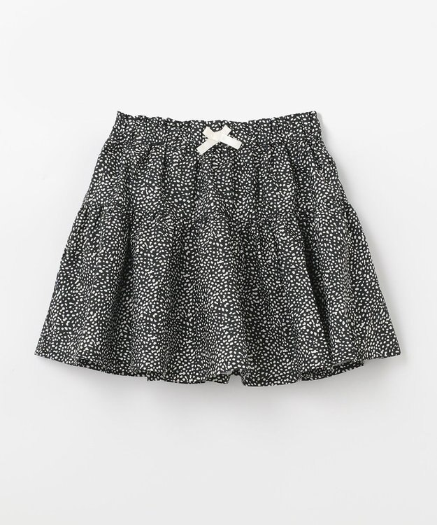 ANY KIDS 総柄スカパン ブラック系×ドット